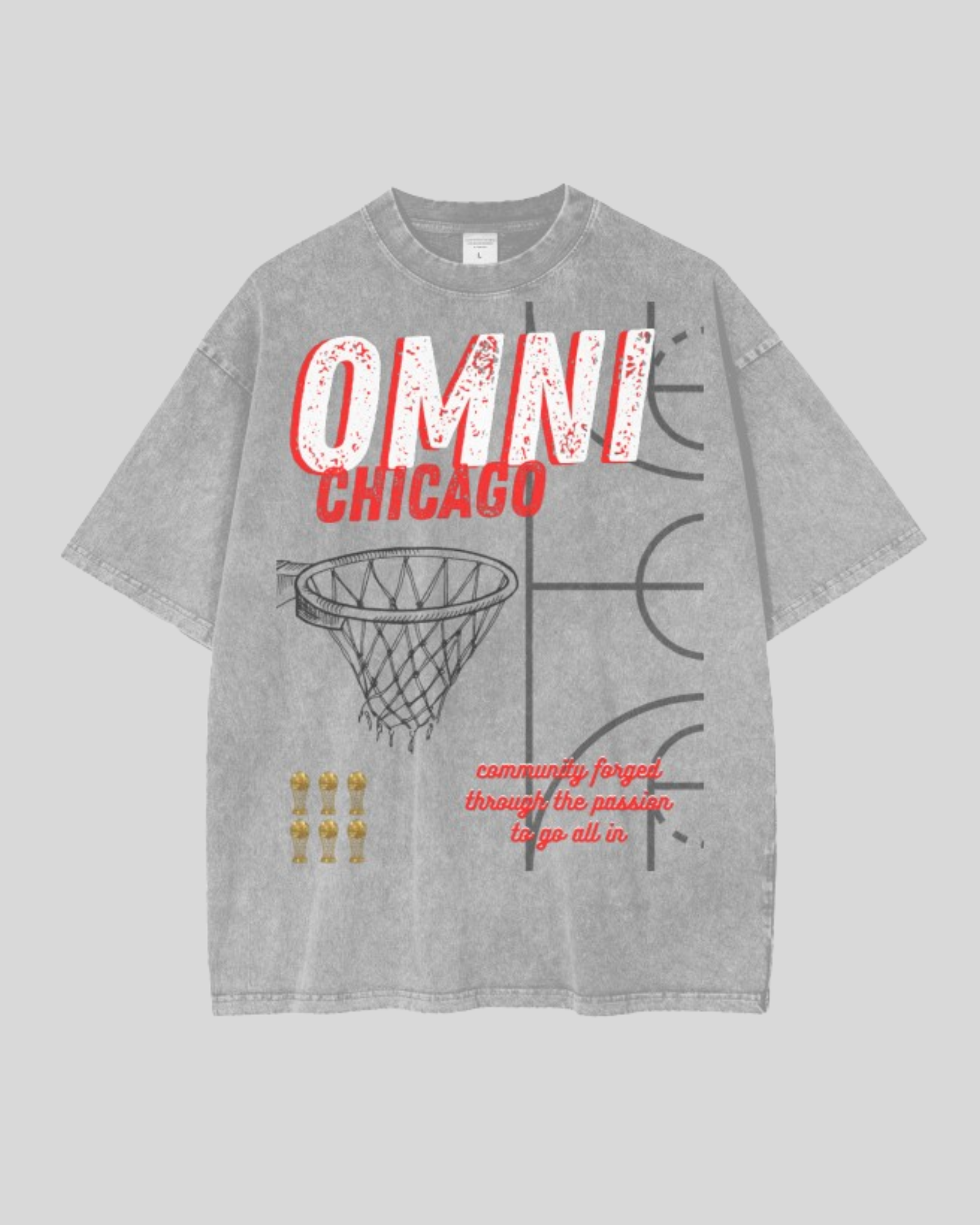 Relaxed Stonewash Tee | Chicago 23
