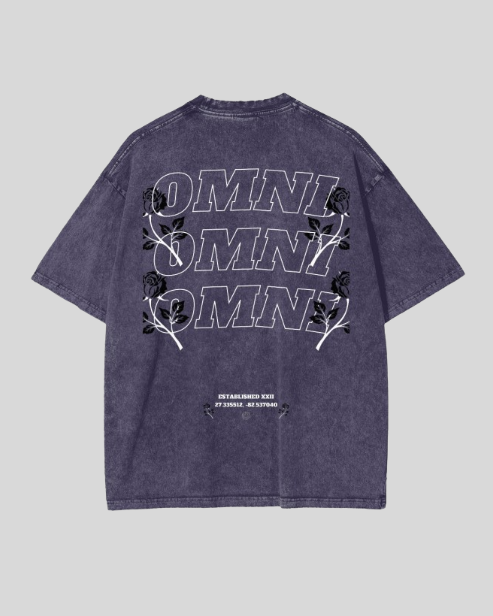 Relaxed Stonewash Tee | Roses (#1)