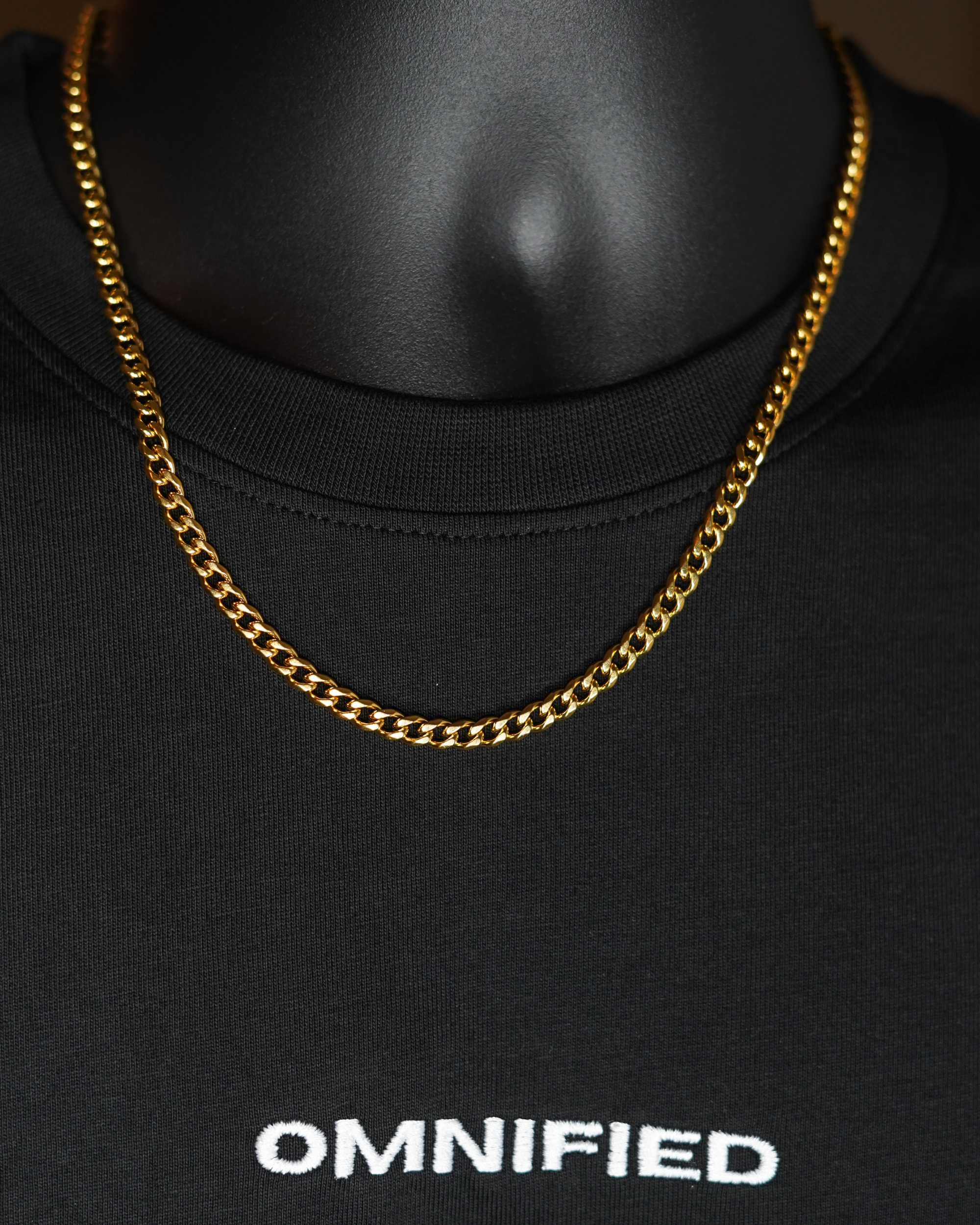 Cuban 5mm + Wheat 3mm | Gold