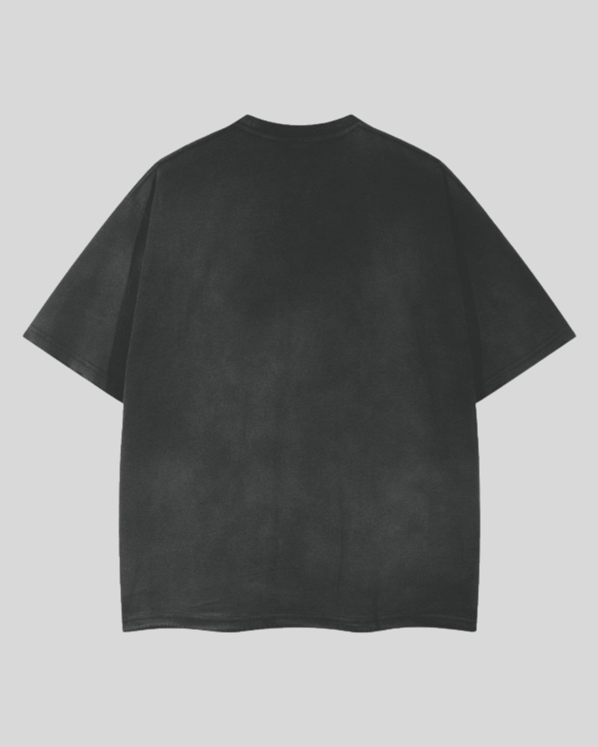 Relaxed Frayed Tee | Electric Skull