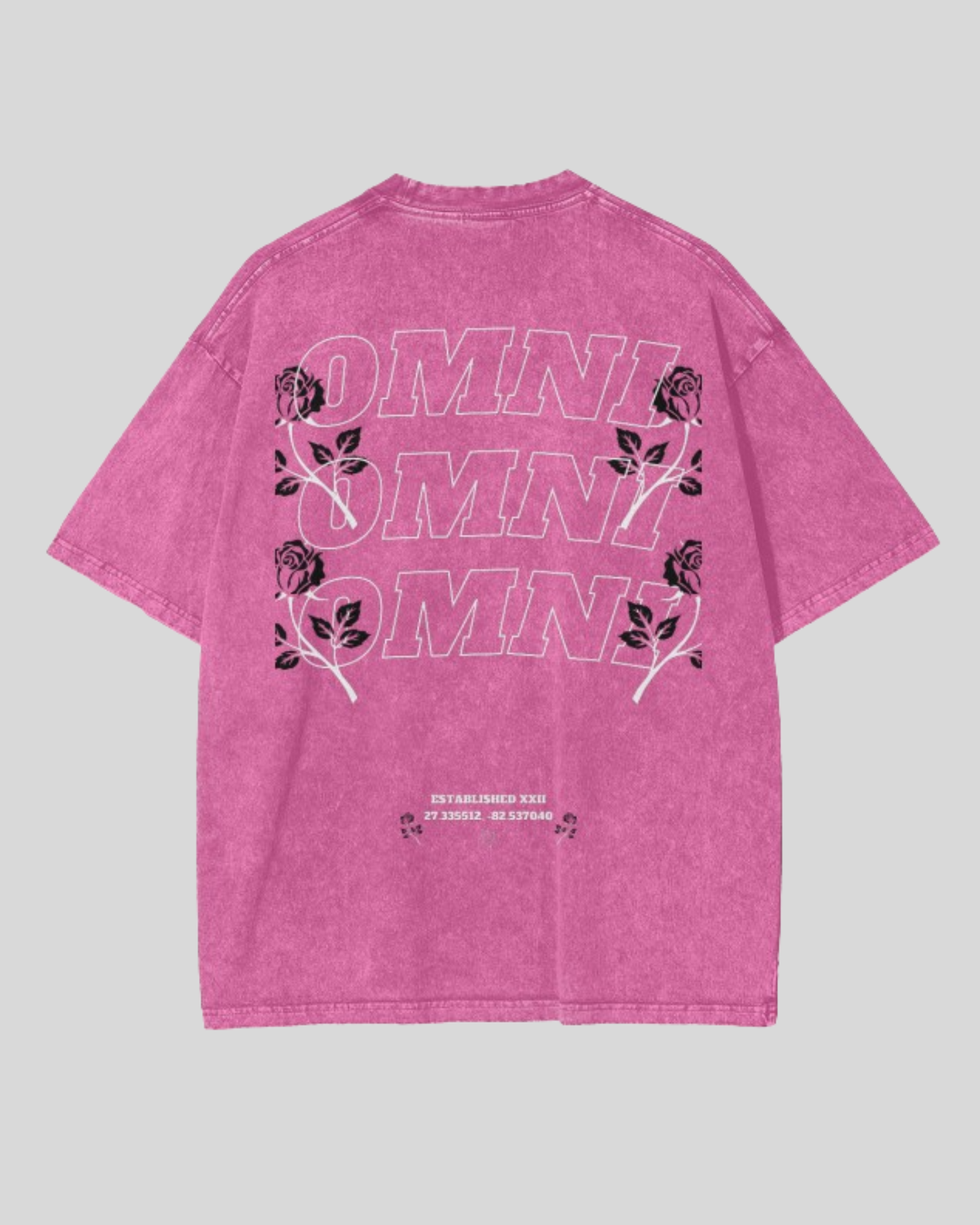 Relaxed Stonewash Tee | Roses (#1)