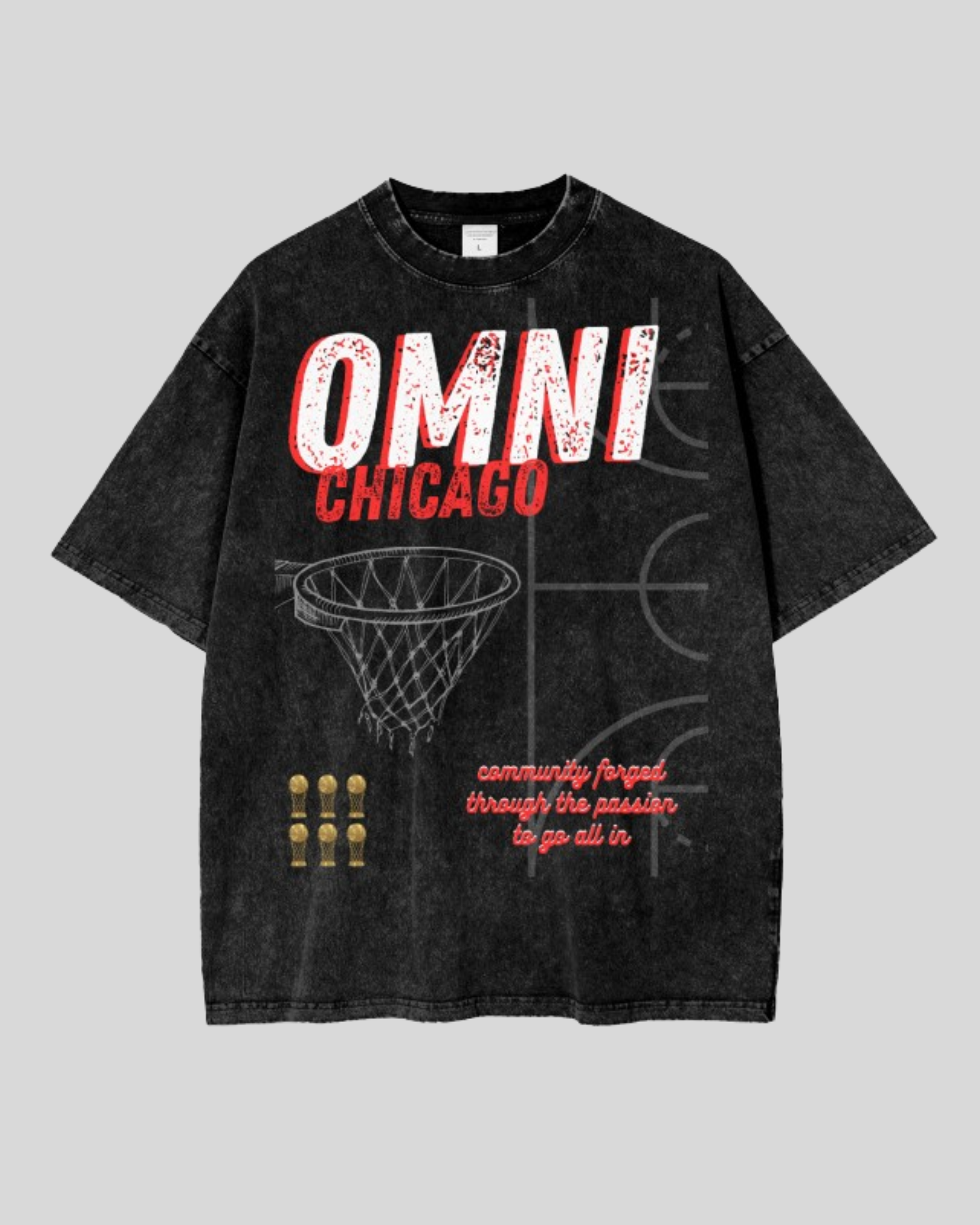 Relaxed Stonewash Tee | Chicago 23