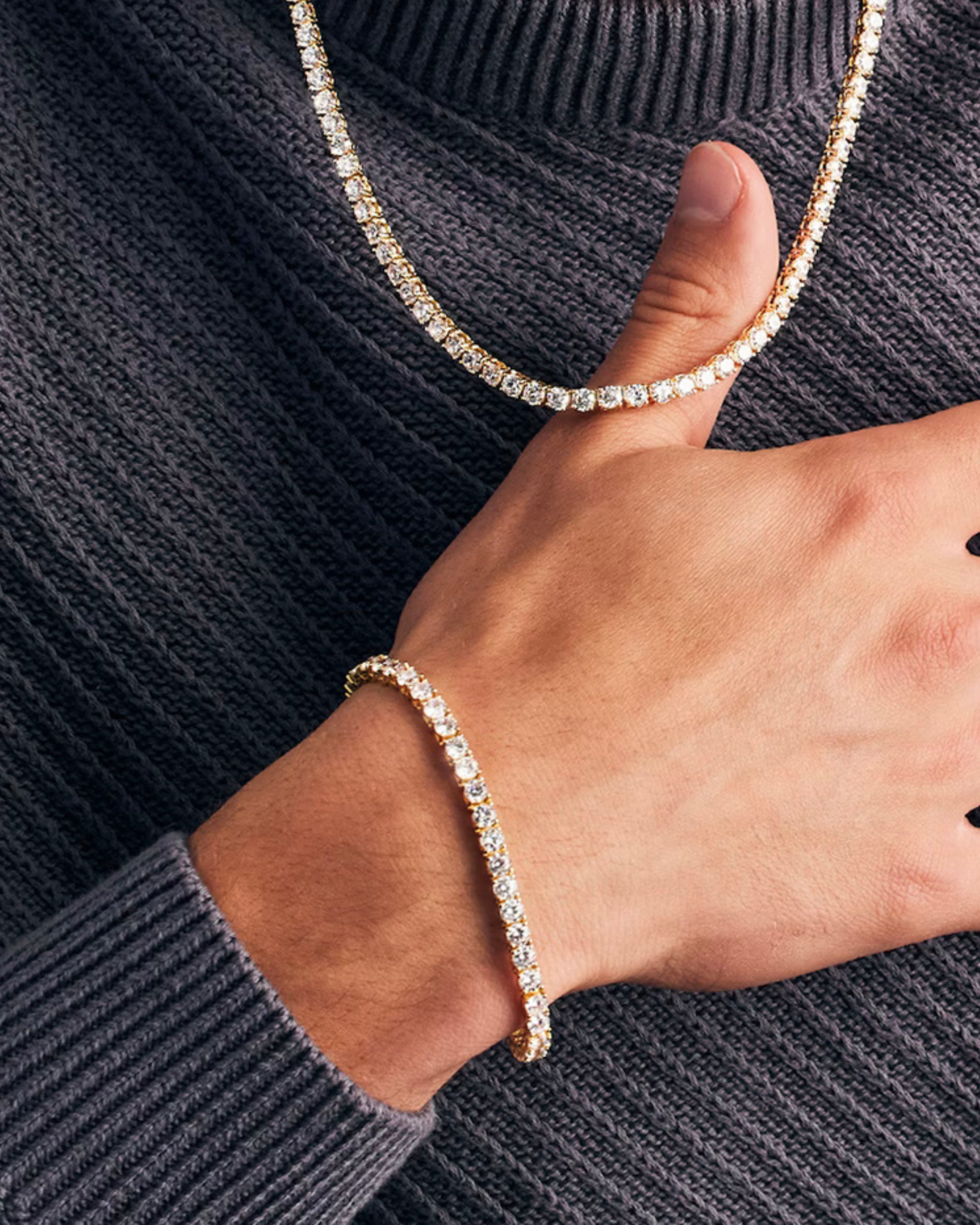 Premium Tennis Bracelet | Gold