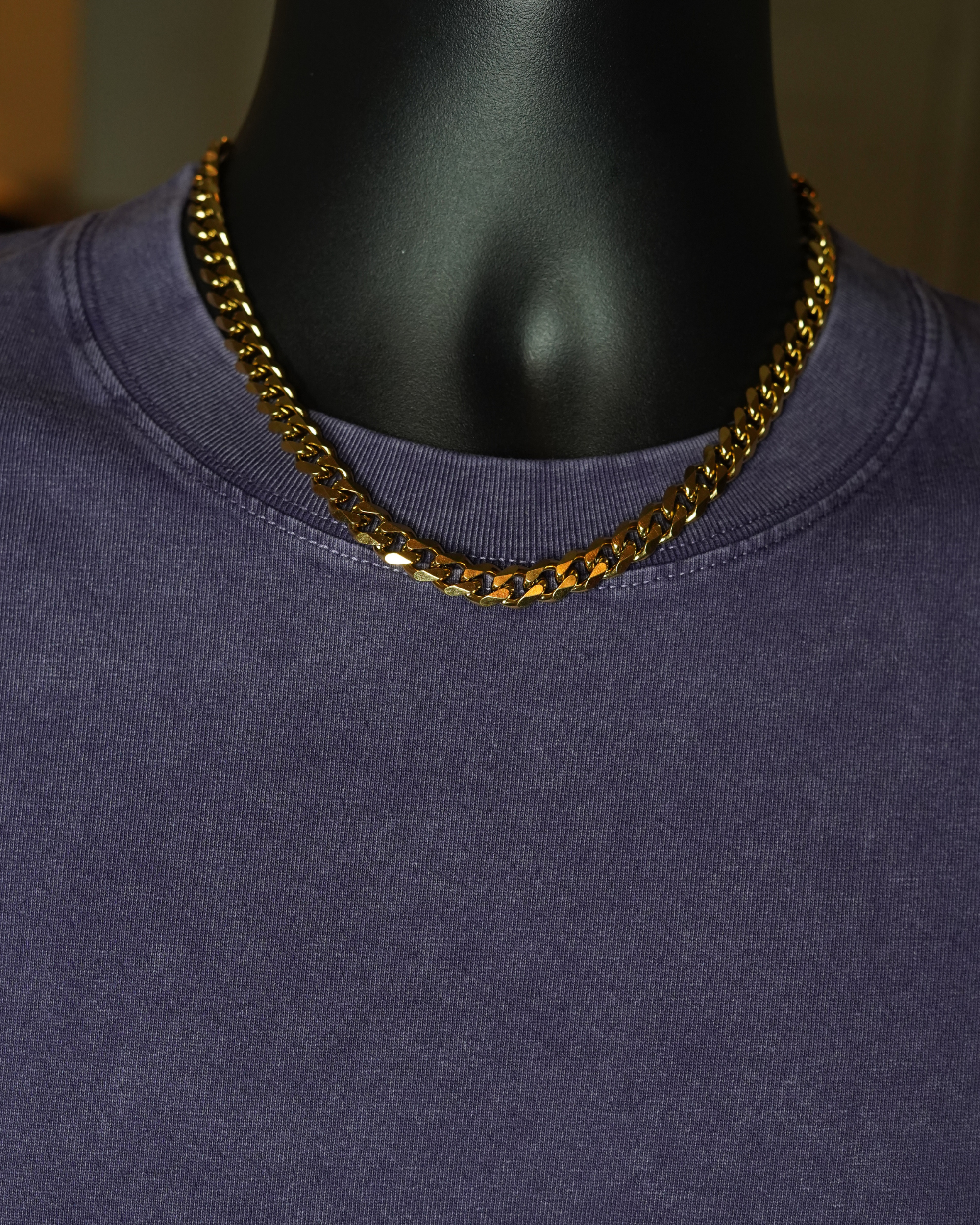 Trident Rope + Cuban 9mm  | Gold
