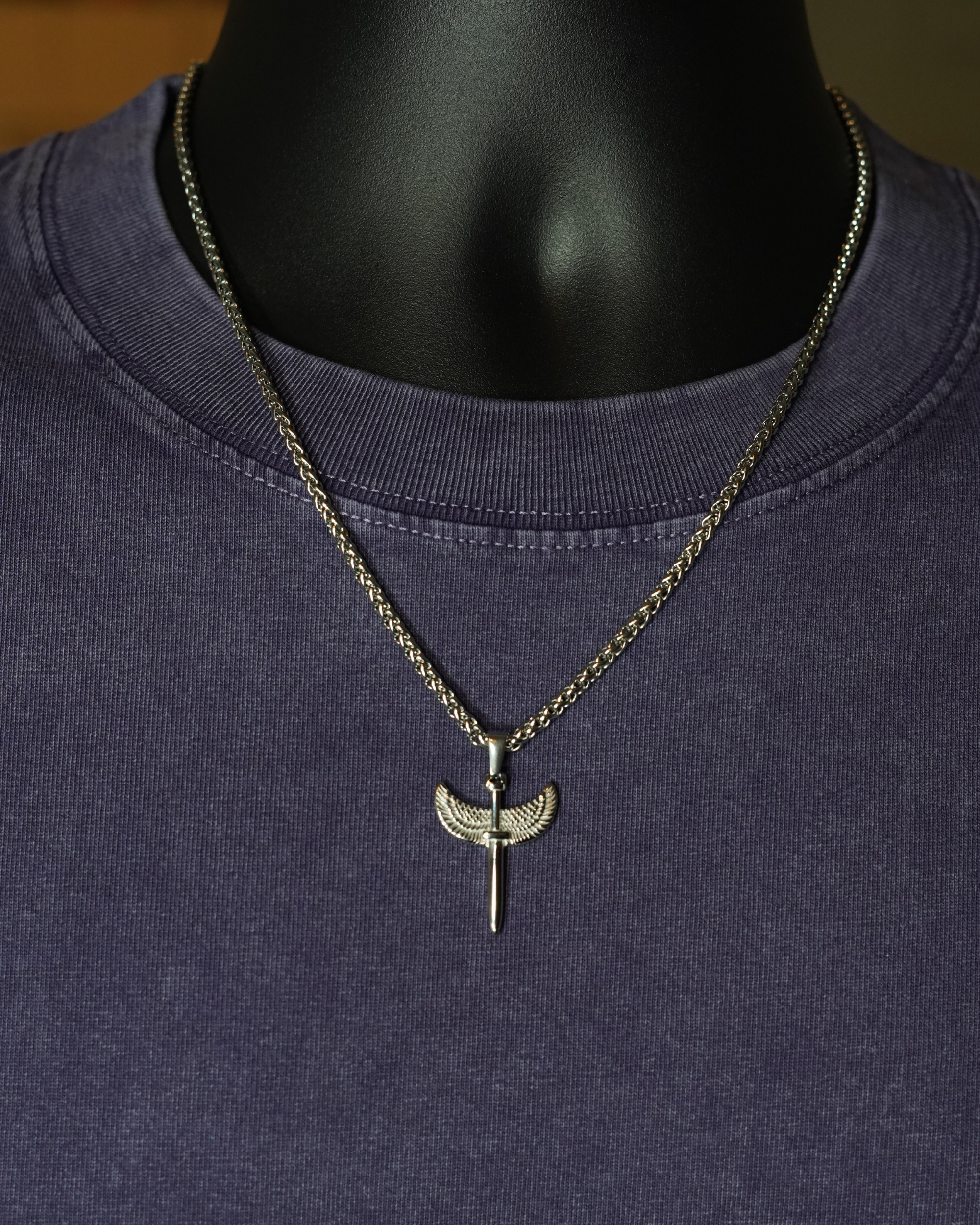 Winged Sword (3mm Wheat) | Silver