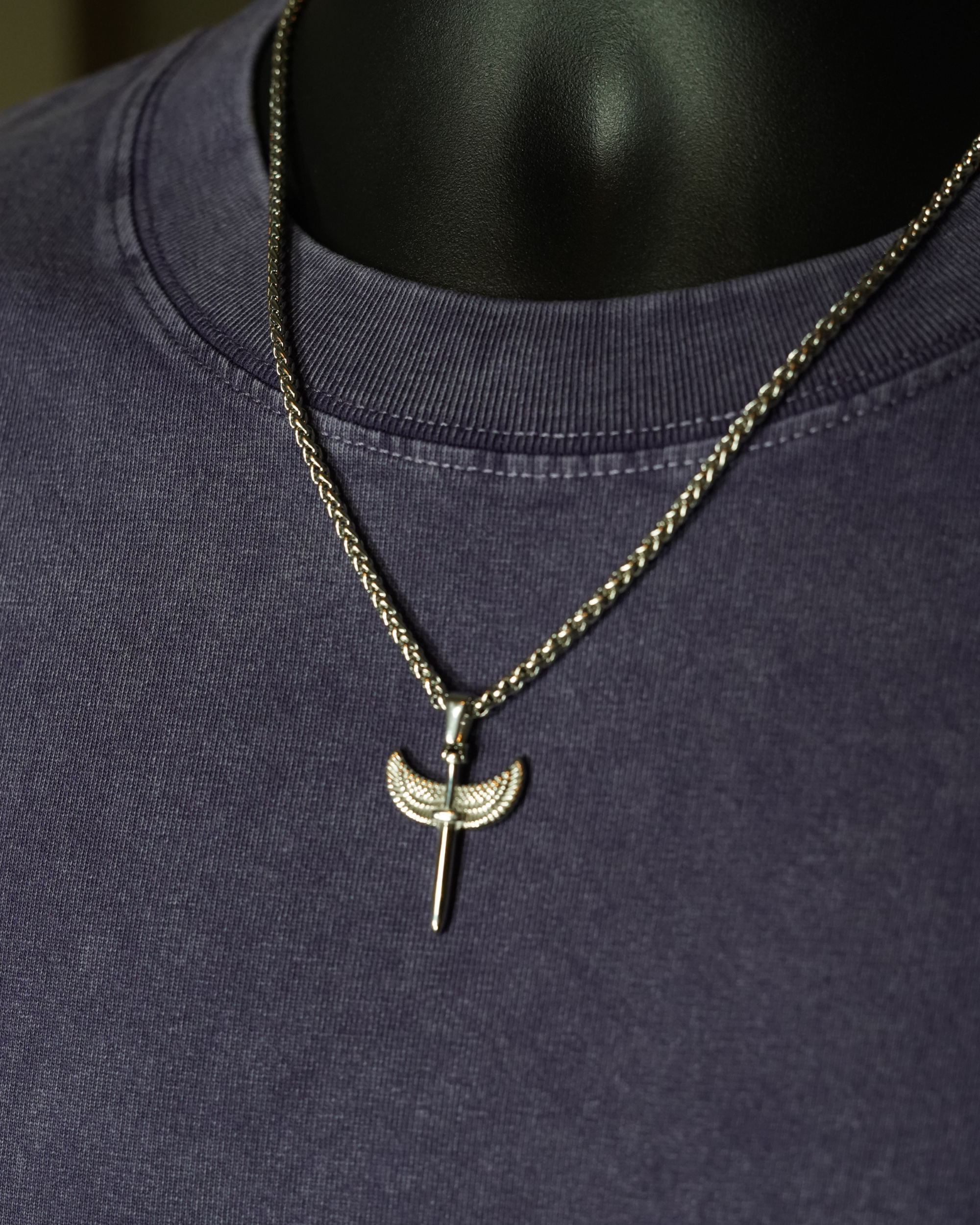 Winged Sword (3mm Wheat) | Silver