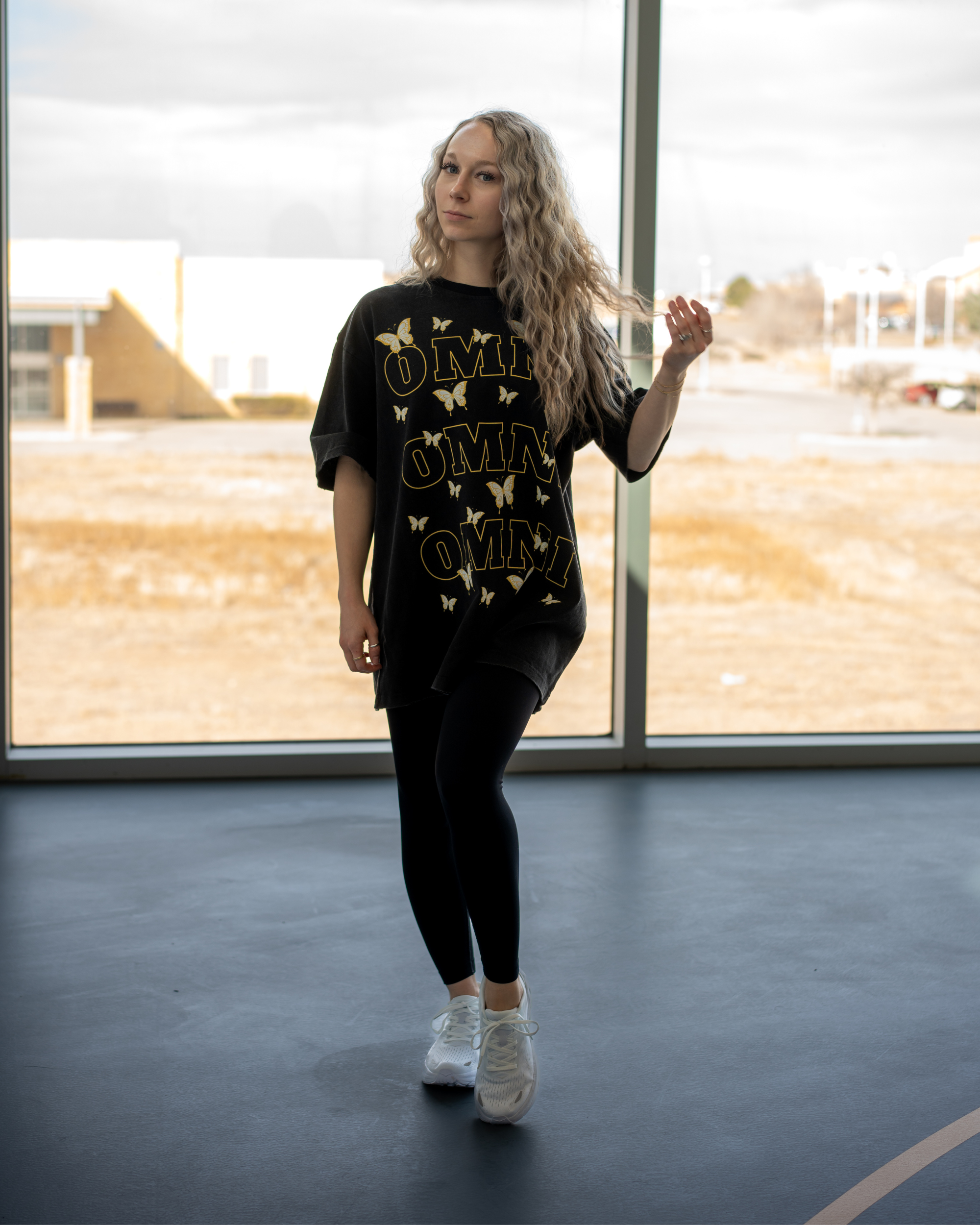 Relaxed Frayed Tee | Butterflies
