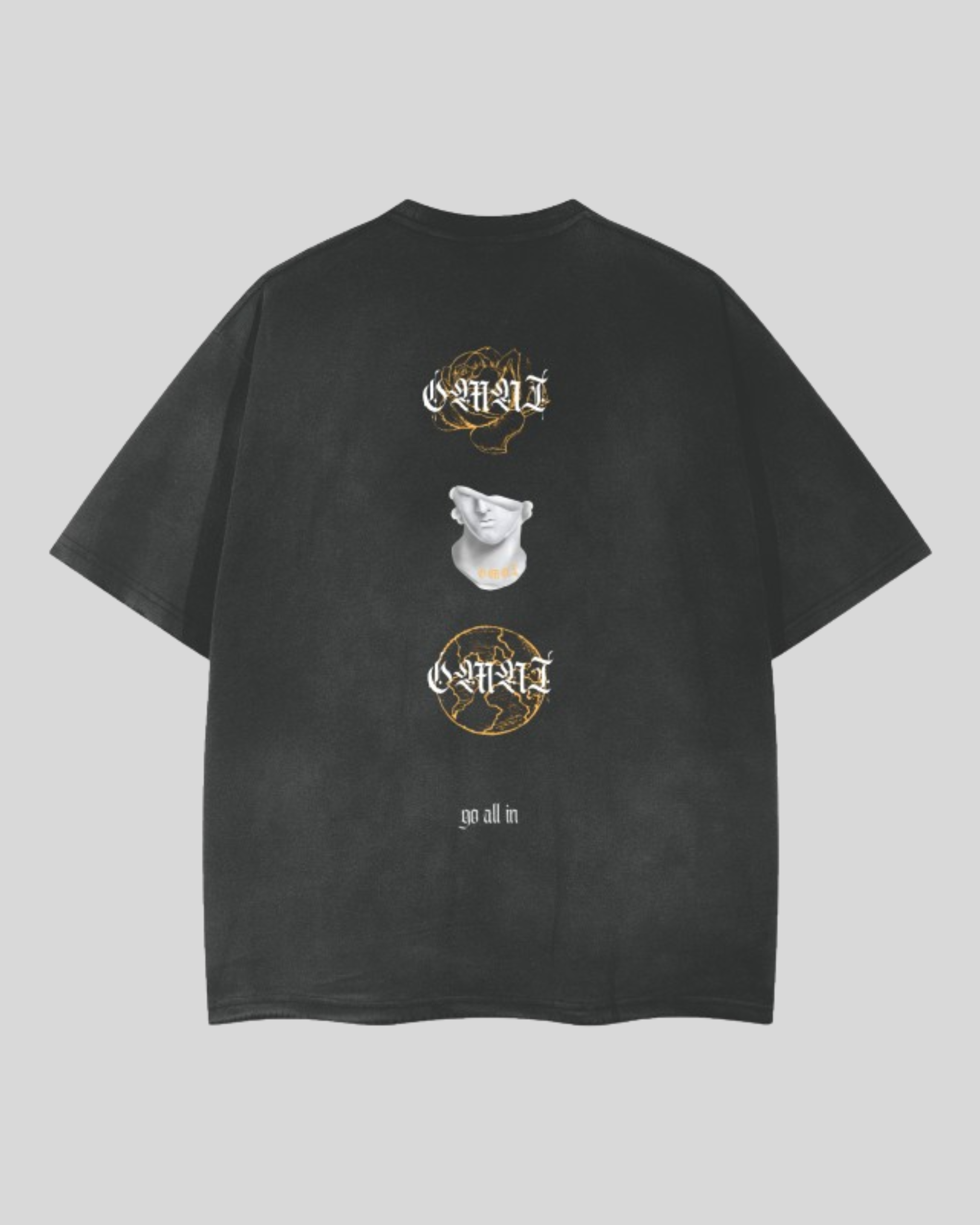 Relaxed Frayed Tee | Tri-Emblem