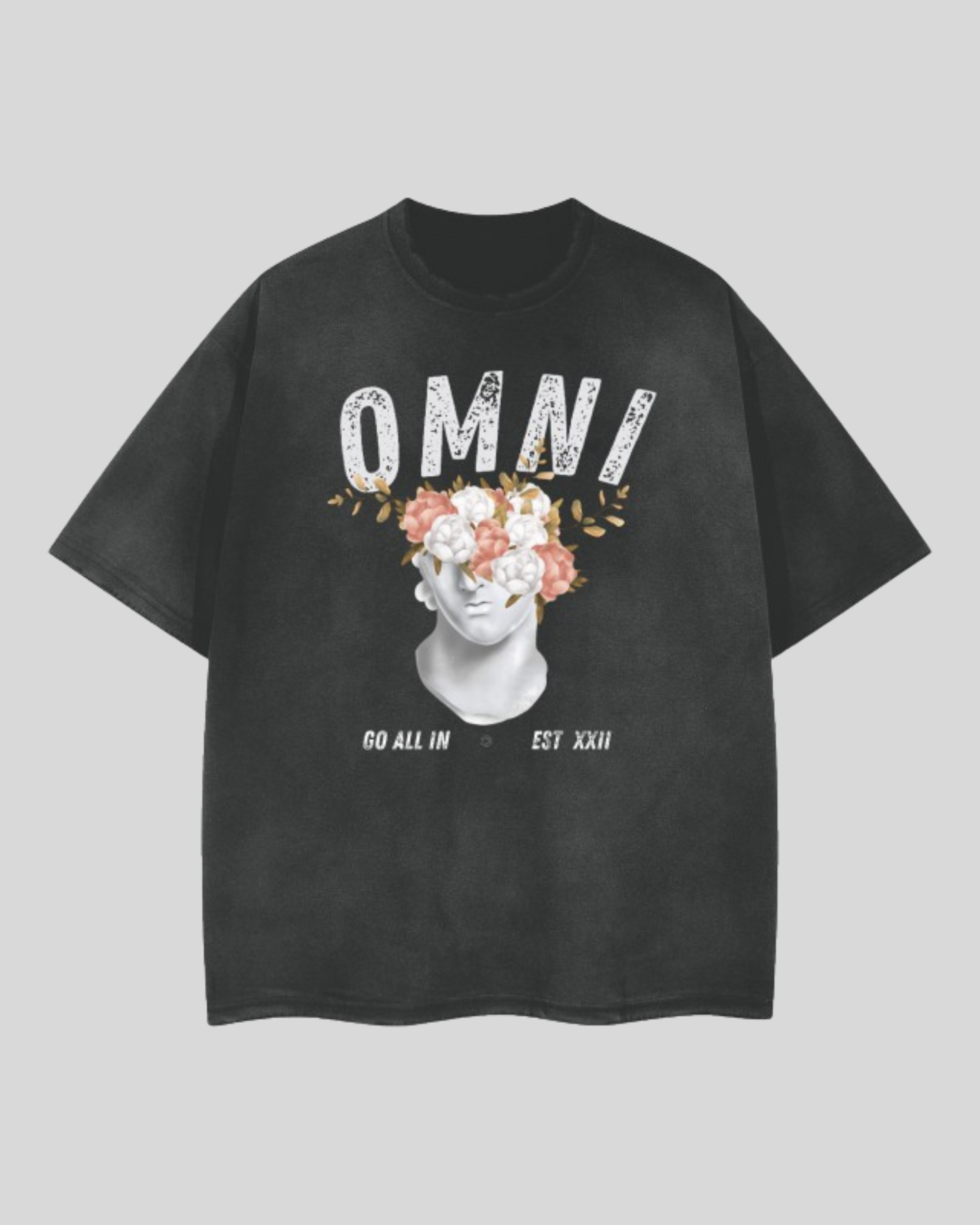 Relaxed Frayed Tee | Stone & Roses