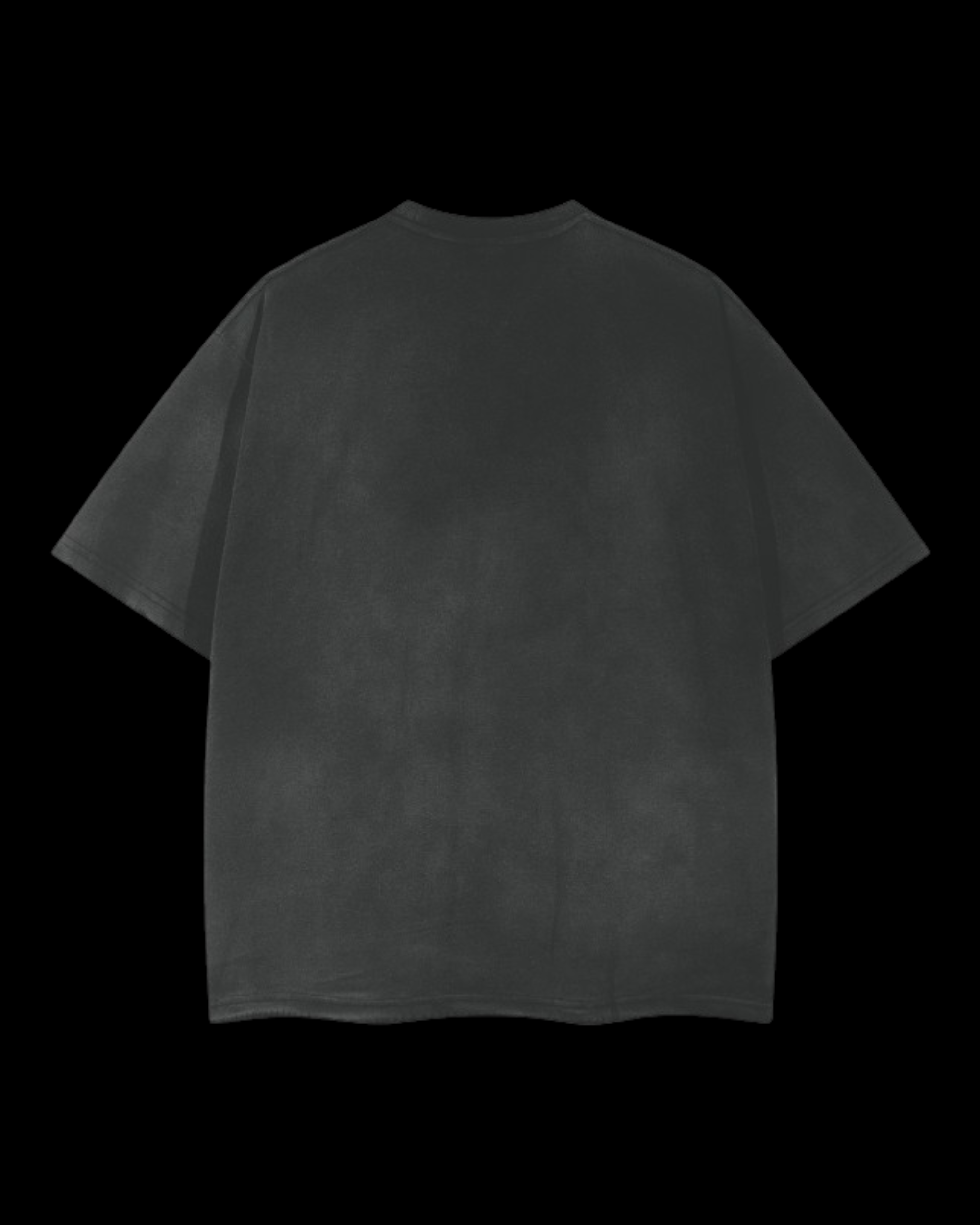 Relaxed Frayed Tee | Fog Skull