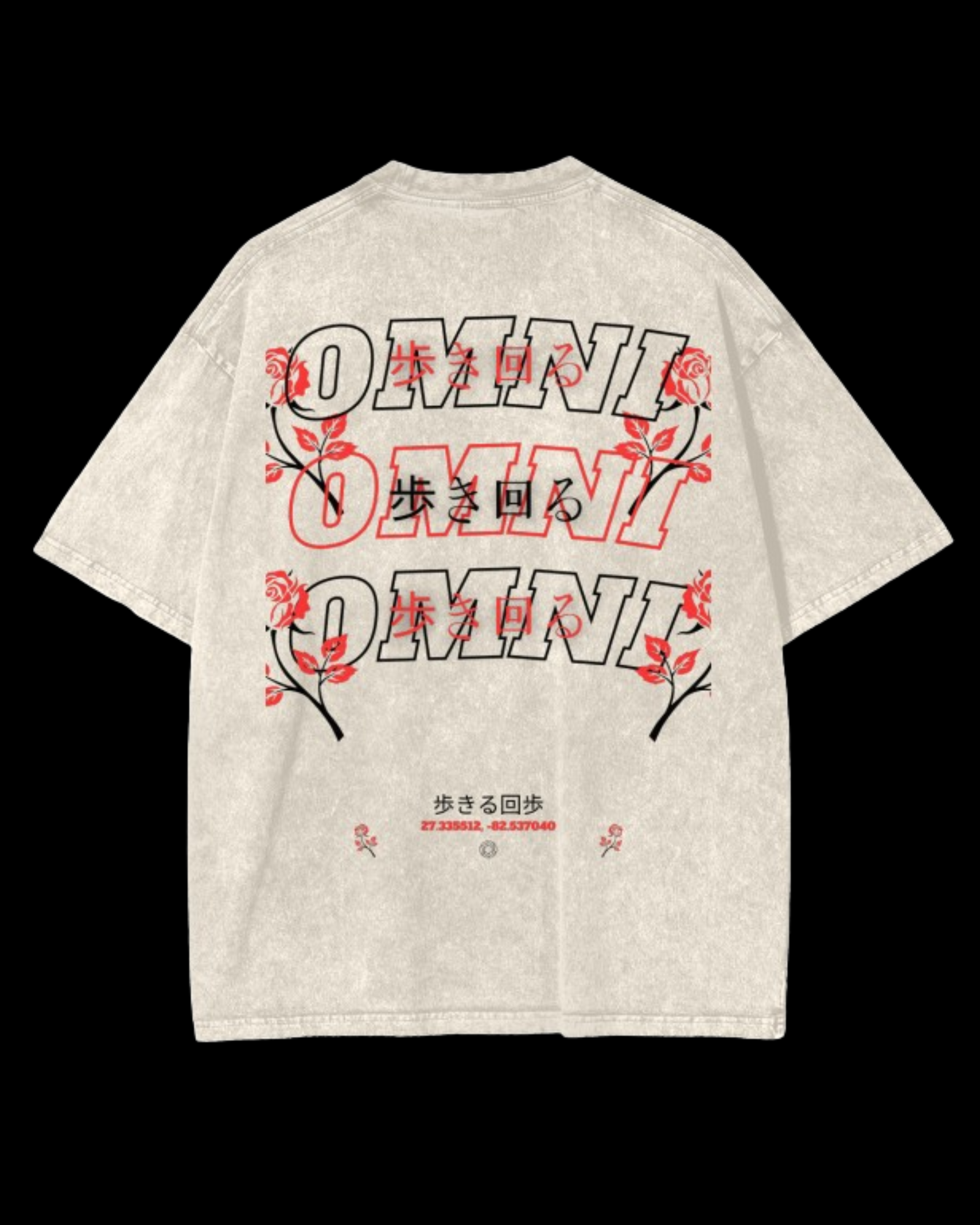 Relaxed Stonewash Tee | Roses