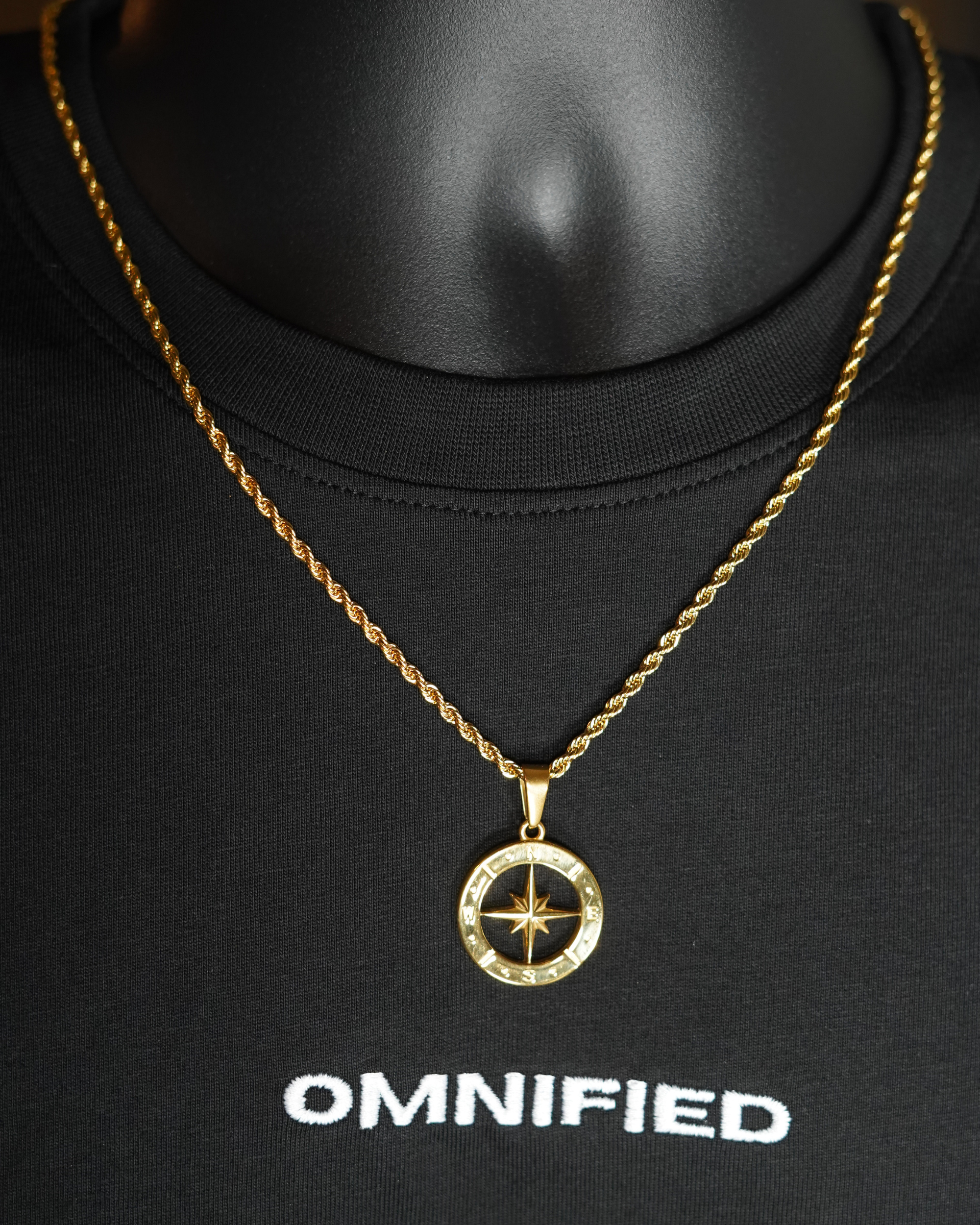 Compass Rope + Cuban 5mm | Gold