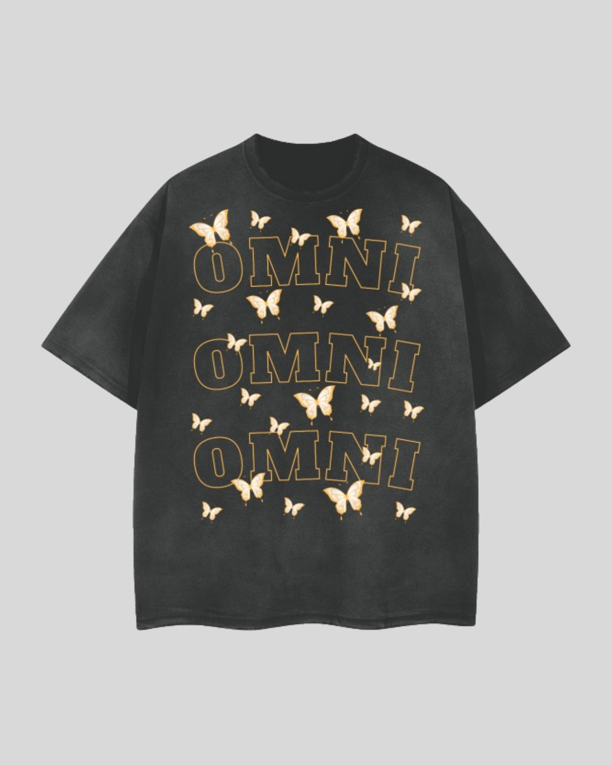Relaxed Frayed Tee | Butterflies
