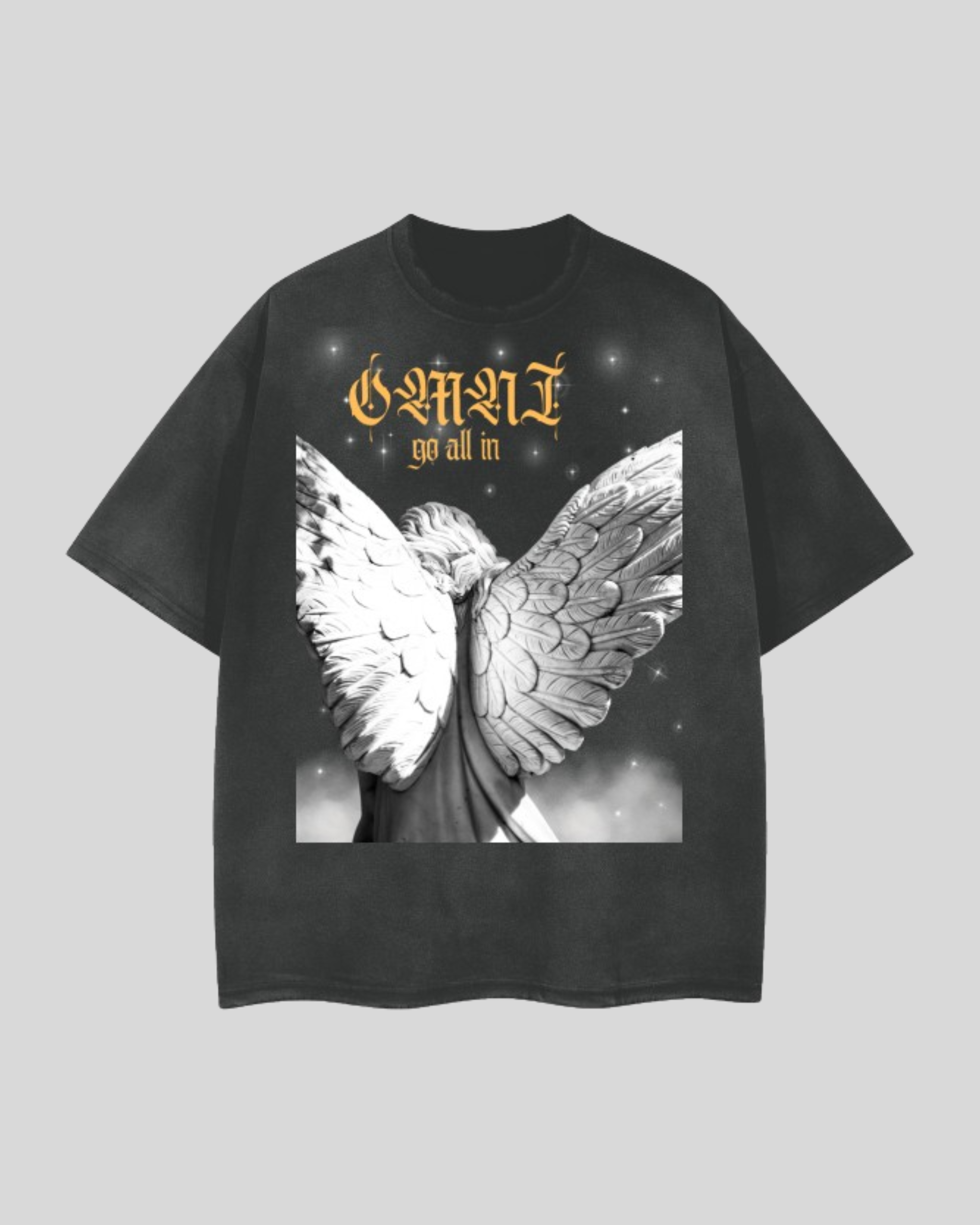 Relaxed Frayed Tee | Angel