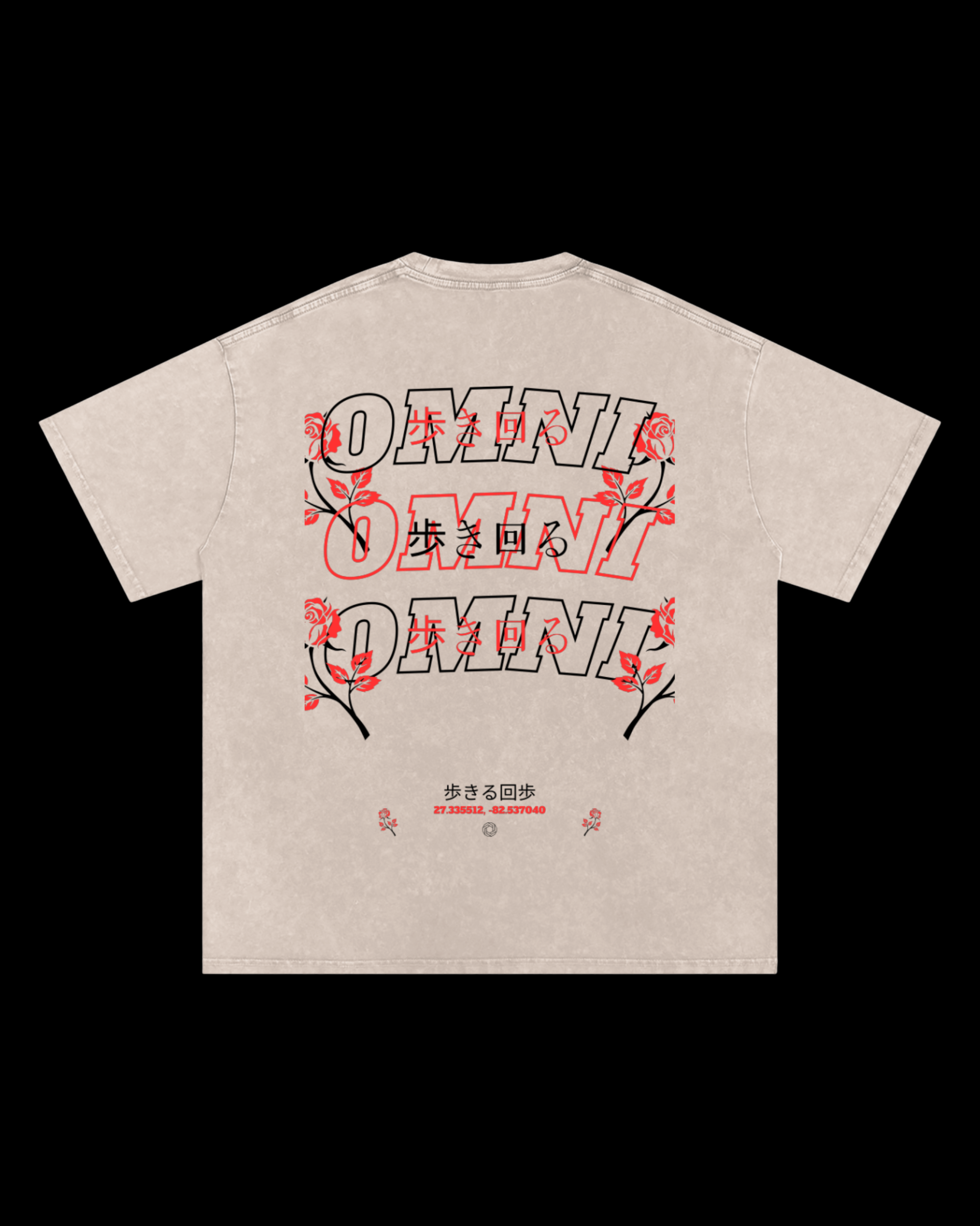 Relaxed Stonewash Tee | Roses