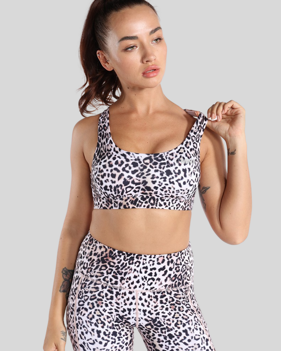 Leopard Crossed Back Sports Bra – Omniletics