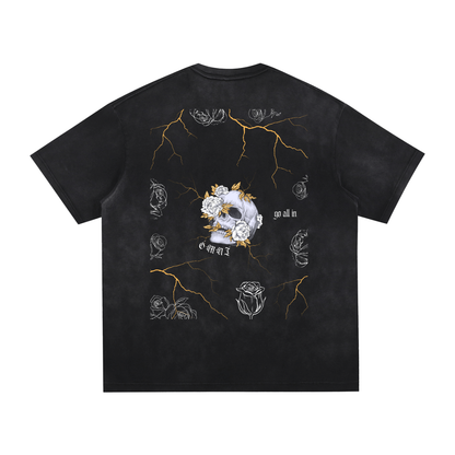 Vintage Washed Hand-Frayed T-Shirt