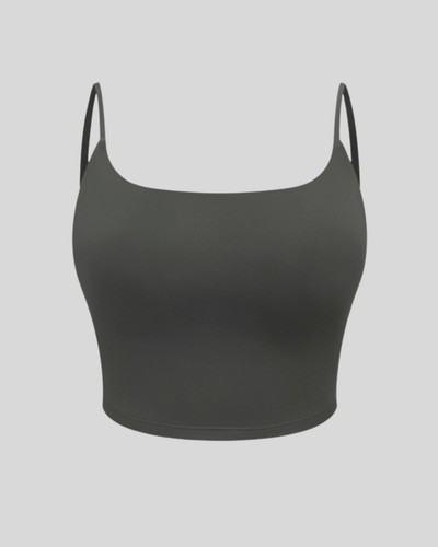 Hugs Scoop Back Cropped Tank