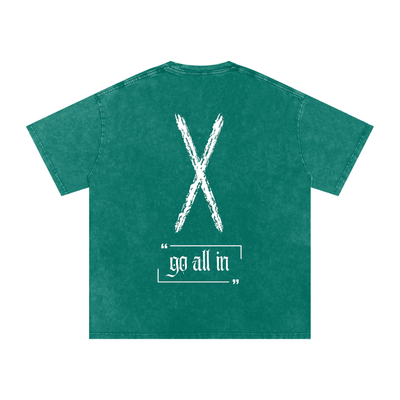 Relaxed Stonewash Tee | "X"