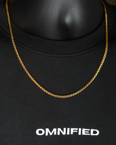 Wheat Bracelet & Necklace Set | Gold