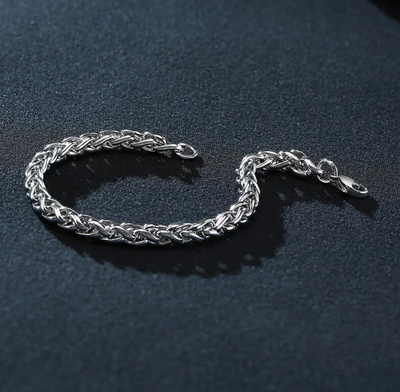 Wheat Bracelet 3mm | Silver