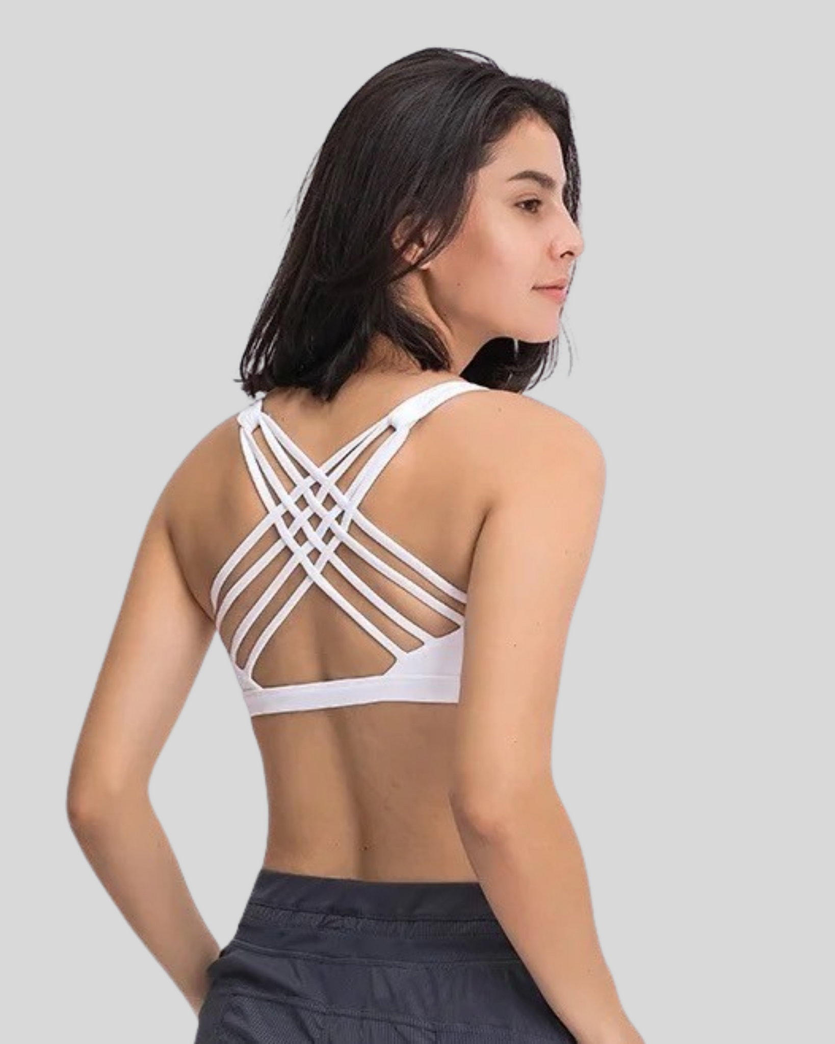 Front Cross Side Buckle Lace Side Non-Wire Sports Fitness Bra - BHAVITHA  SREE TRADING at Rs 3999.00, Bengaluru