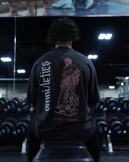 Relaxed Stonewash Tee | Statue [𝔯𝔢𝔡]