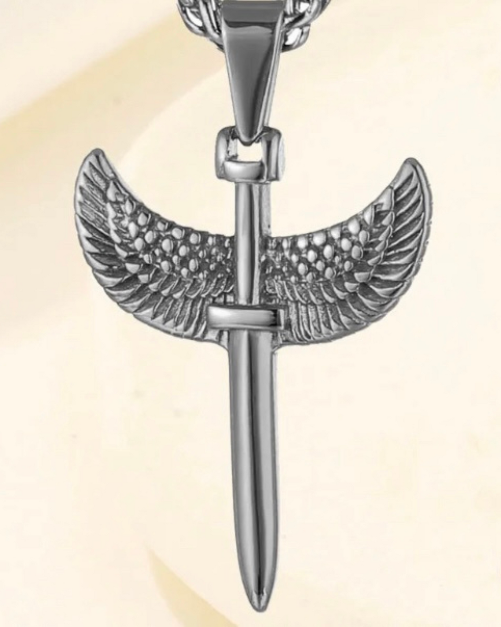 Winged Sword (3mm Wheat) | Silver