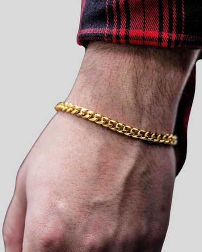 Cuban Bracelet 5mm | Gold