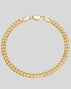 Cuban Bracelet 5mm | Gold
