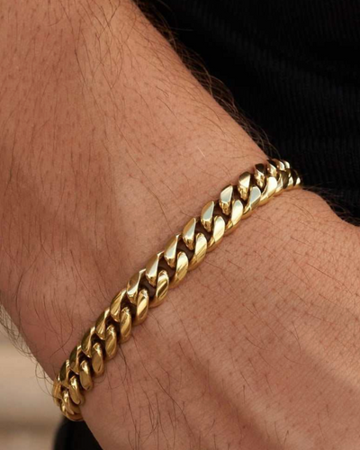 Cuban Bracelet 7mm | Gold