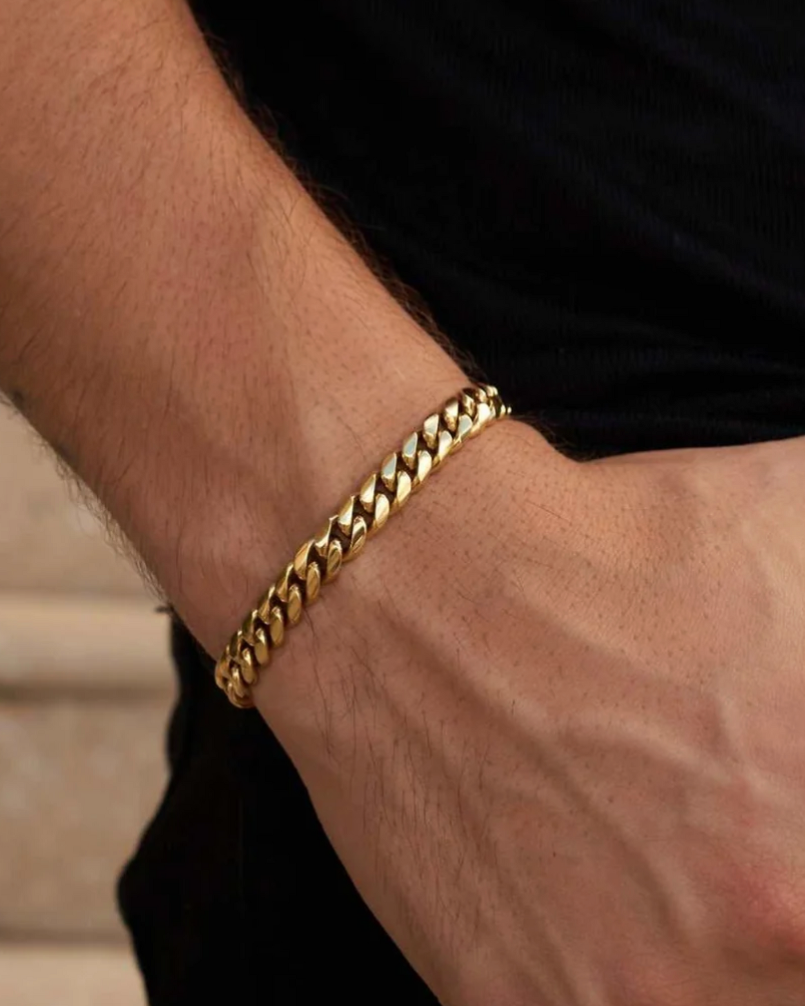 Cuban Bracelet 7mm | Gold