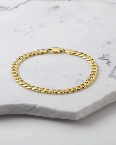 Cuban Bracelet 7mm | Gold