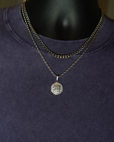 Medusa Rope + Cuban 5mm  | Silver