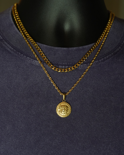Medusa Rope + Cuban 5mm  | Gold