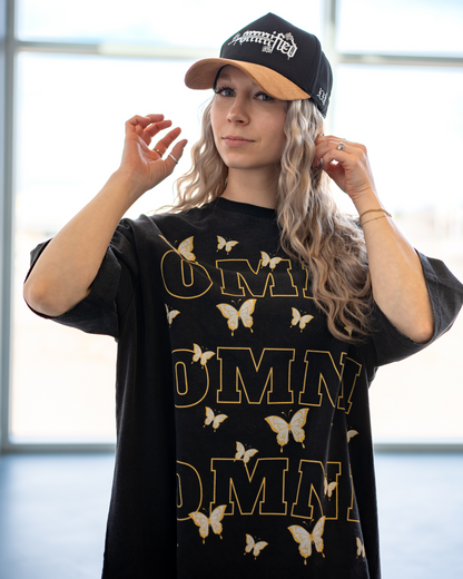 Relaxed Frayed Tee | Butterflies