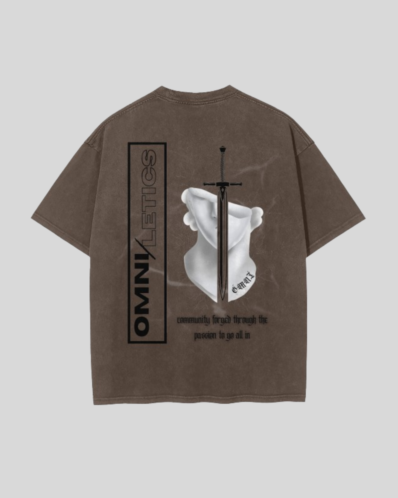 Premium Relaxed Tee | Dagger in Coffee