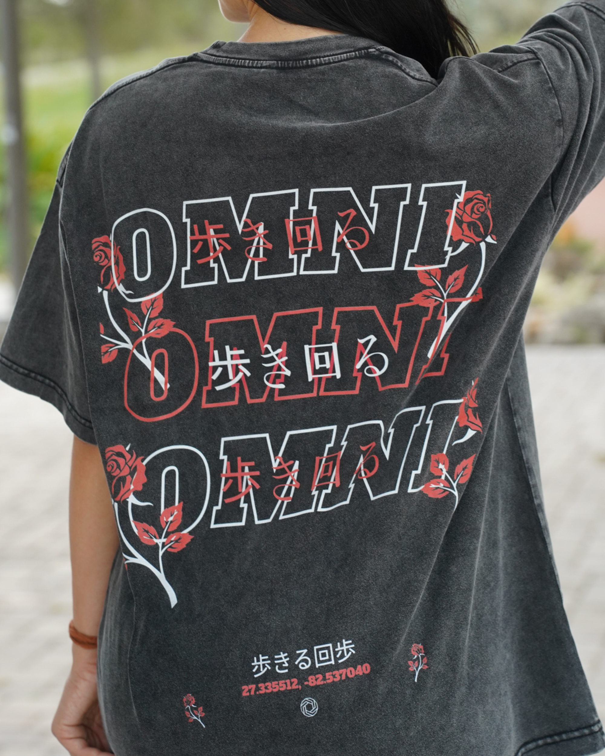 Relaxed Stonewash Tee | Roses