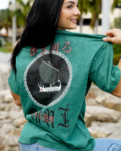 Relaxed Stonewash Tee | Red Sea