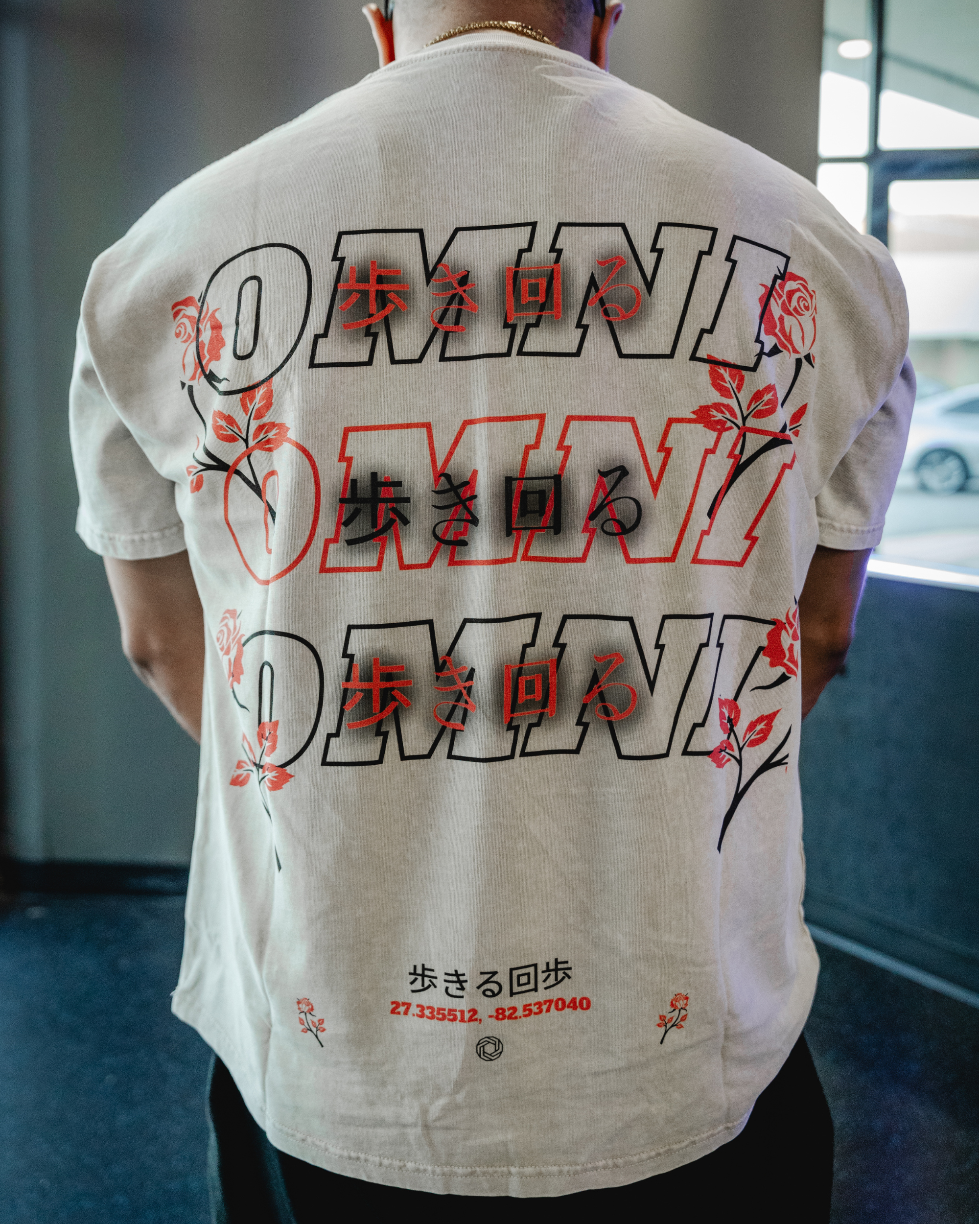 Relaxed Stonewash Tee | Roses