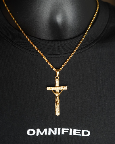 Cross (3mm Rope) | Gold