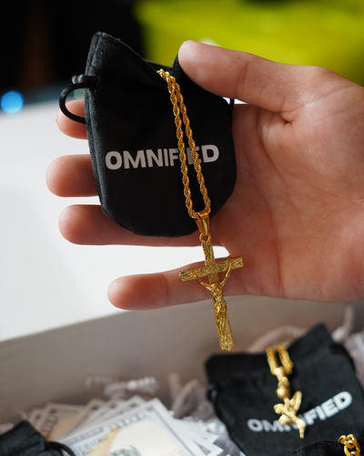 Cross (3mm Rope) | Gold