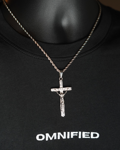 Cross (3mm Rope) | Silver