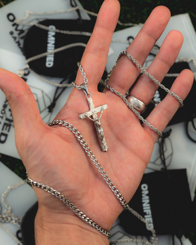 Cross (3mm Rope) | Silver