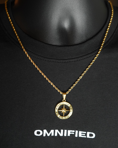 Compass Rope + Cuban 5mm  | Gold