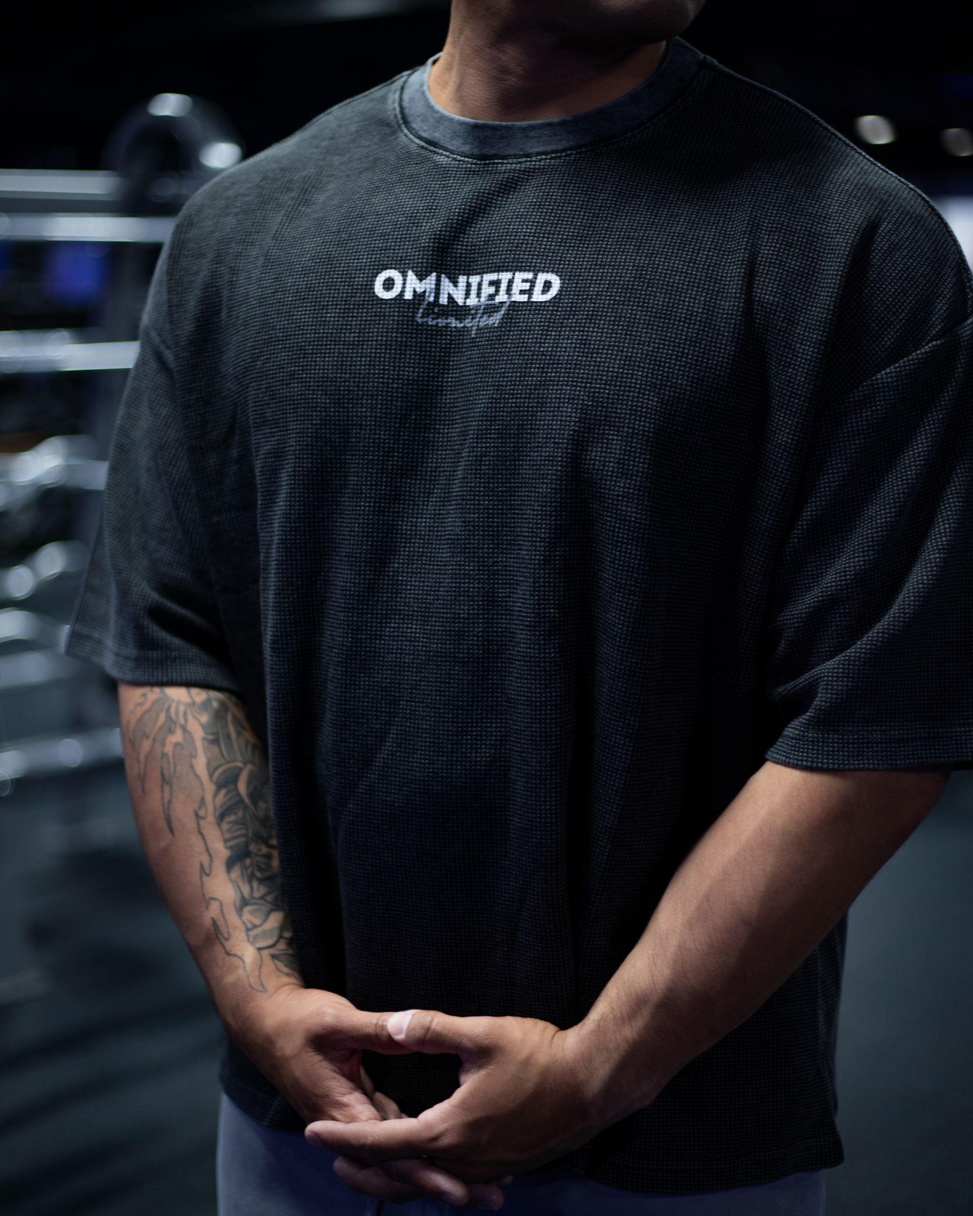 Washed Waffle Boxy Tee