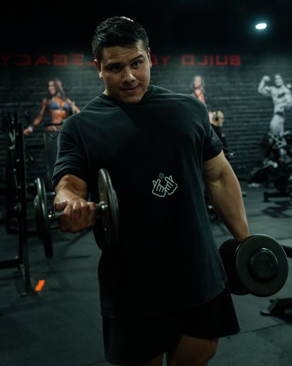 Relaxed Frayed Tee | Finger Hearts