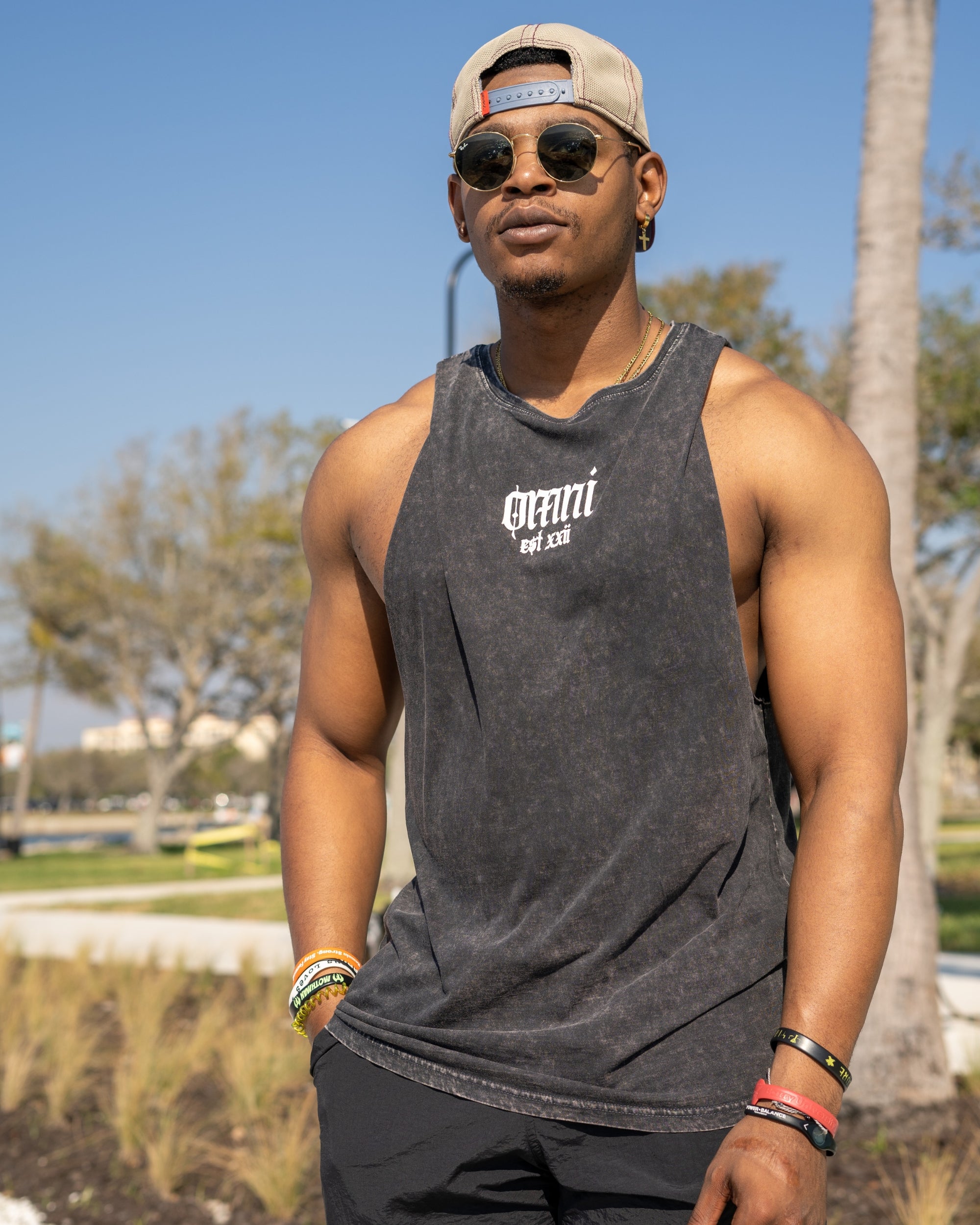 Stonewash Cutoff | Black