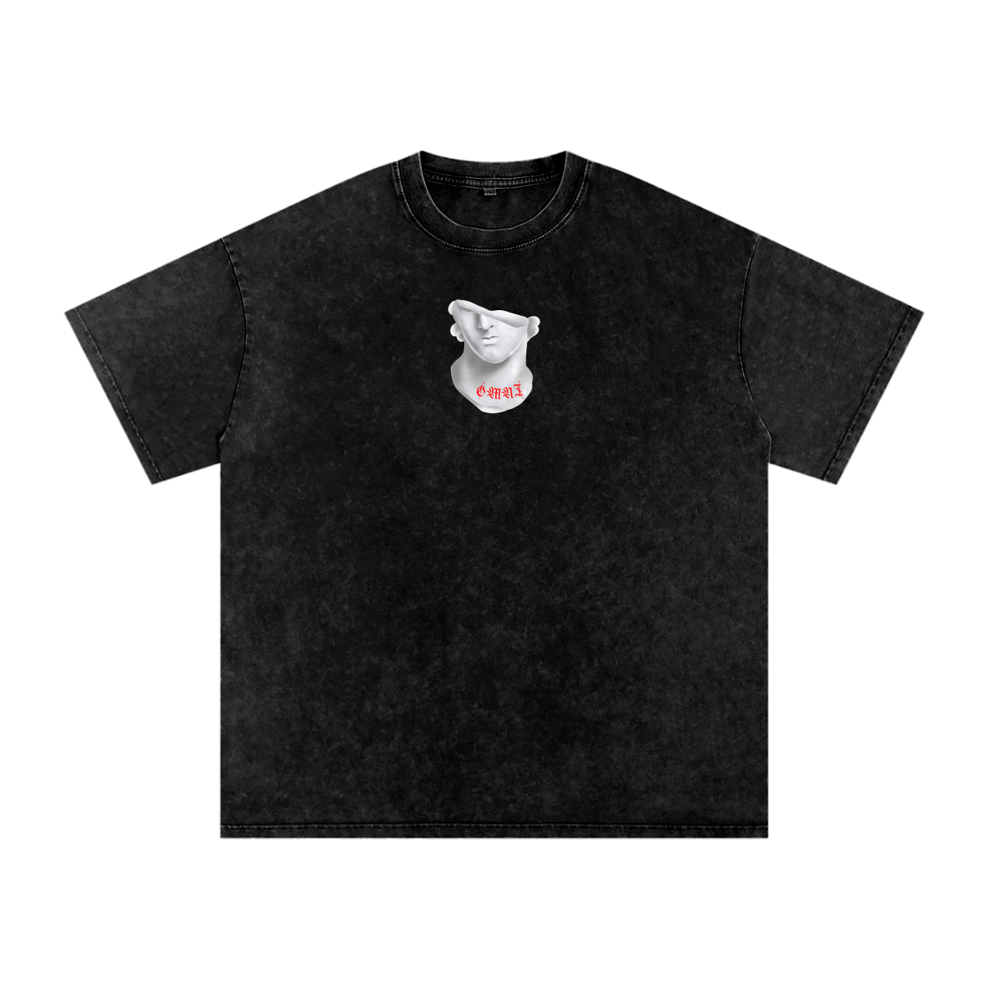 Snow Washed Oversized Cotton T-Shirt