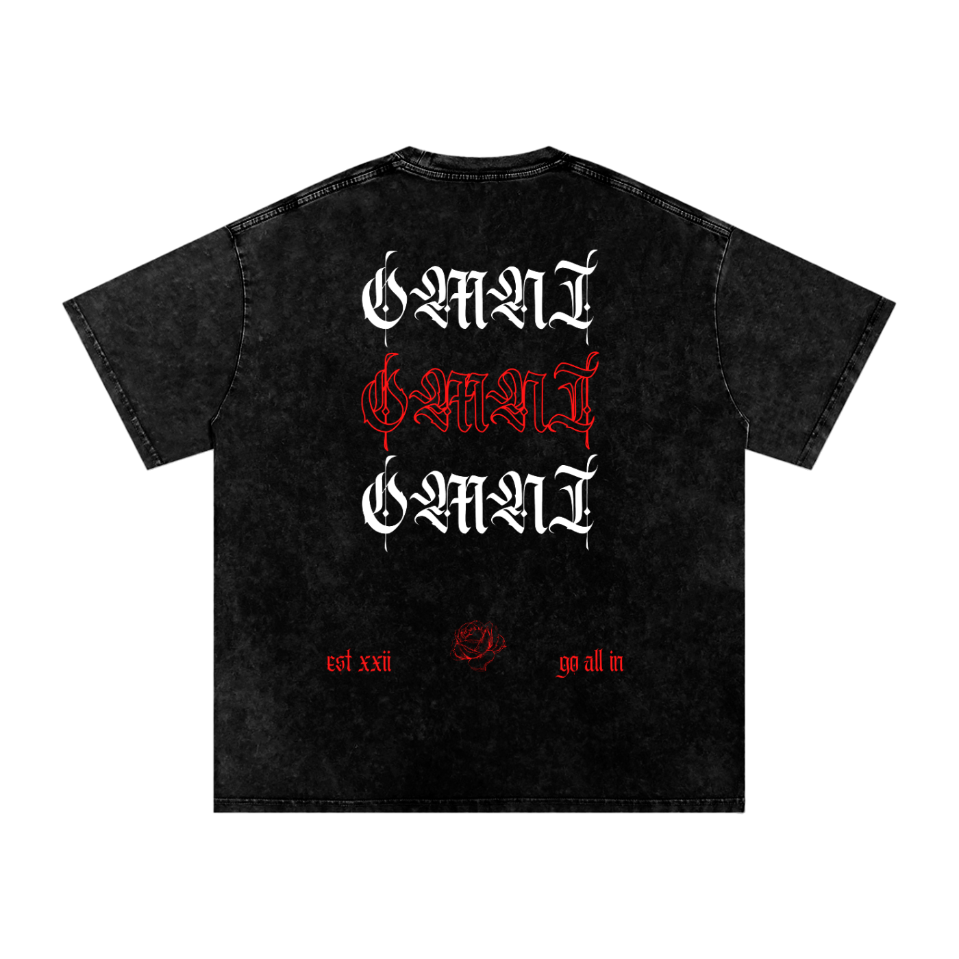 Snow Washed Oversized Cotton T-Shirt